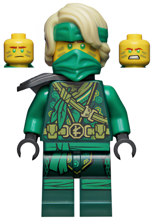 Минифигурка Lego Lloyd - The Island, Mask and Hair with Bandana, Armor Shoulder Pad njo682 N